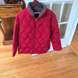 Liz Claiborne Cherry Quilted Puffer Coat